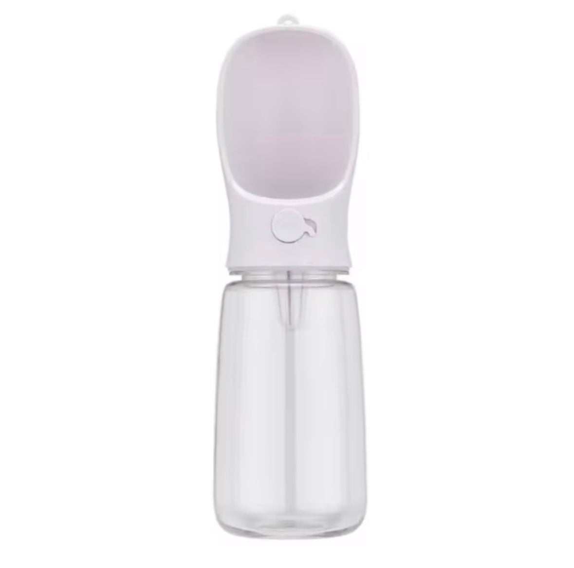 Portable Dog Cat Water Bottle with food storage.