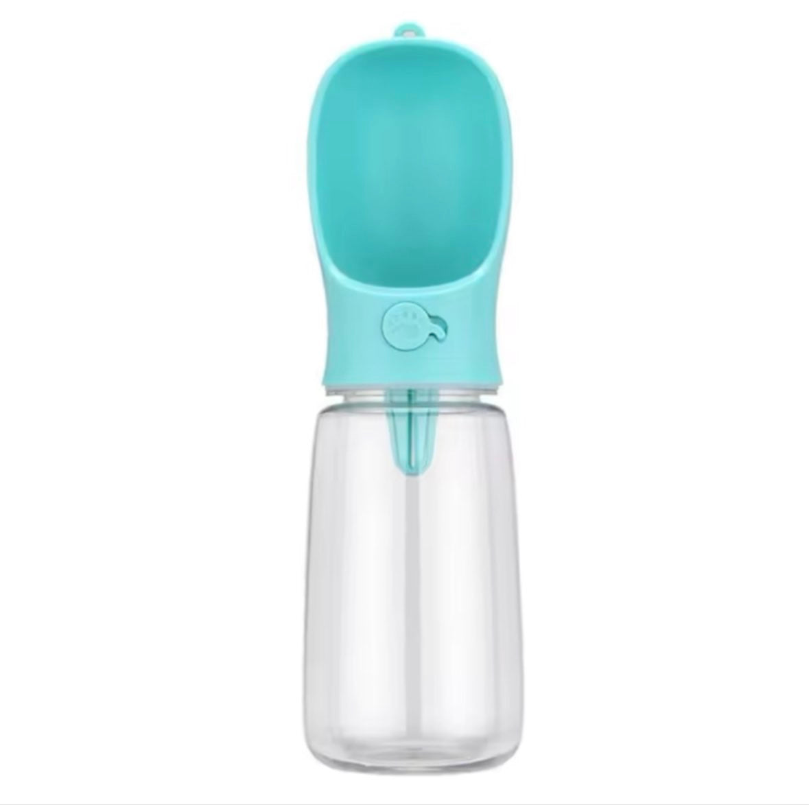 Portable Dog Cat Water Bottle with food storage.